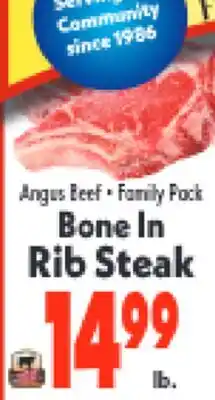 Marino's Supermarket Angus Beef • Family Pack Bone In Rib Steak offer