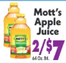 Marino's Supermarket Mott's Apple Juice offer
