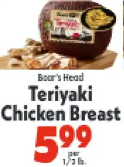 Marino's Supermarket Boar's Head Teriyaki Chicken Breast offer