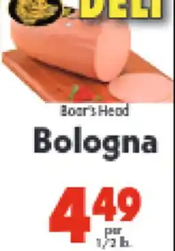 Marino's Supermarket Boar's Head Bologna offer