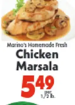Marino's Supermarket Marina's Homemade Fresh Chicken Marsala offer