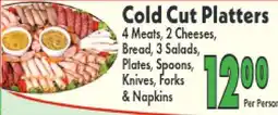 Marino's Supermarket Cold Cut Platters offer