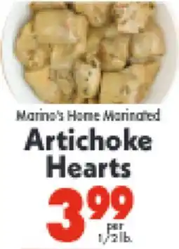 Marino's Supermarket Marina's Home Marinated Artichoke Hearts offer