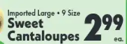 Marino's Supermarket Imported Large • 9 Size Sweet Cantaloupes offer