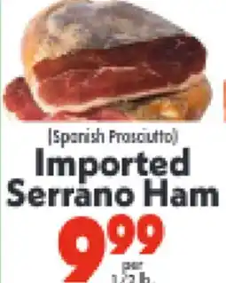 Marino's Supermarket Imported Serrano Ham offer
