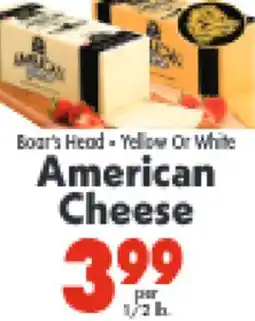 Marino's Supermarket Boar's Head • Yellow Or White American Cheese offer