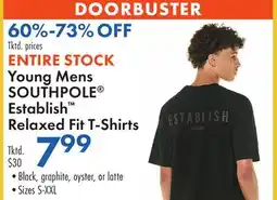 Boscov's Young Mens SOUTHPOLE Establish Relaxed Fit T-Shirts offer