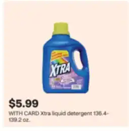 CVS Xtra liquid detergent 136.4- 139.2 oz offer