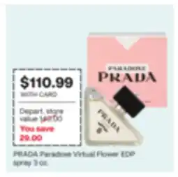 CVS PRADA Paradoxe Virtual Flower EDP spray 3 oz offer