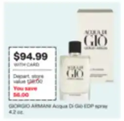 CVS GIORGIO ARMANI Acqua Di Giò EDP spray offer