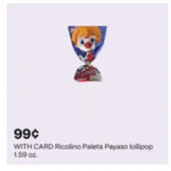 CVS Ricolino Paleta Payaso lollipop 1.59 oz offer
