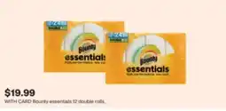 CVS Bounty essentials 12 double rolls offer