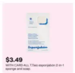 CVS ALL T.Taio esponjabón 2-in-1 sponge and soap offer