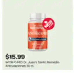 CVS Dr. Juan's Santo Remedio Articulaciones 30 ct offer