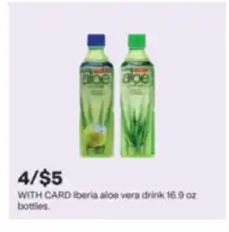 CVS Iberia aloe vera drink 16.9 oz bottles offer