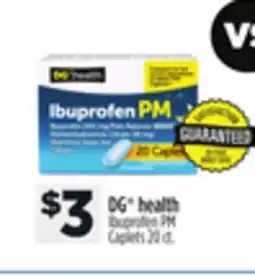 Dollar General DG health Ibuprofen PM Caplets offer