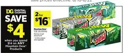 Dollar General Mountain Dew offer