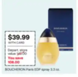 CVS BOUCHERON Paris EDP spray 3.3 oz offer