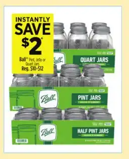 Dollar General Ball Pint, Jelly or Quart Jars offer