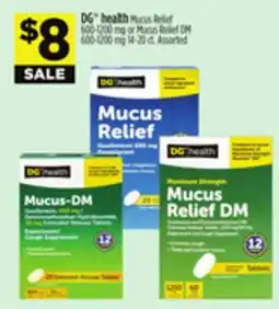 Dollar General DG health Mucus Relief offer