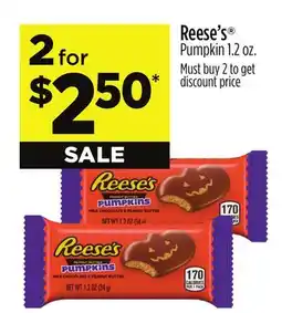 Dollar General Reese's Pumpkin 1.2 oz offer