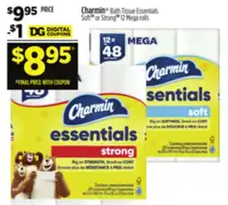 Dollar General Charmin Essentials Soft or Strong offer