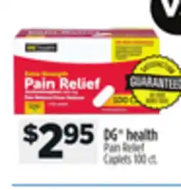Dollar General DG health Pain Relief Caplets offer