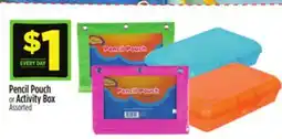 Dollar General Pencil Pouch or Activity Box offer
