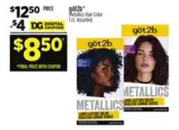 Dollar General göt2b Metallics Hair Color offer