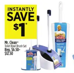 Dollar General Mr. Clean Toilet Bowl Brush Set offer