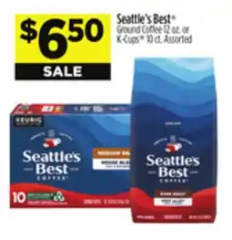 Dollar General Seattle's Best Ground Coffee 12 oz. or K-Cups 10 ct offer