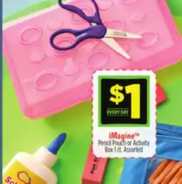 Dollar General iMagine Pencil Pouch or Activity offer
