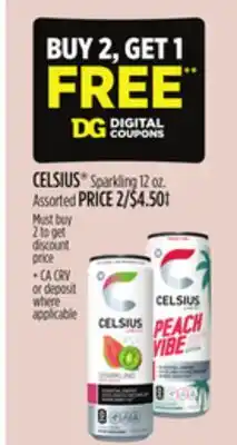 Dollar General CELSIUS Sparkling offer