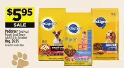 Dollar General Pedigree Dog Food Puppy, Small Dog or Adult offer