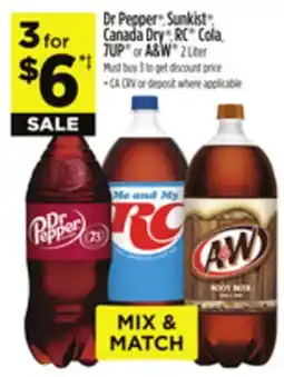Dollar General Dr Pepper , Sunkist Canada Dry , RC Coca, 7UP or A&W offer