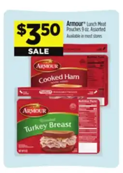 Dollar General Armour Lunch Meat Pouches offer