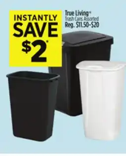 Dollar General True Living Trash Cans Assorted offer