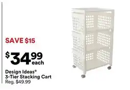 Michaels Design Ideas 3-Tier Stacking Cart offer