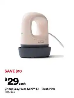 Michaels Cricut EasyPress Mini LT - Blush Pink offer