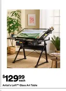 Michaels Artist's Loft Glass Art Table offer