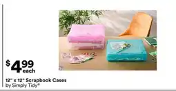 Michaels 12 x 12 Scrapbook Cases by Simply Tidy offer