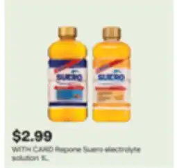 CVS WITH CARD Repone Suero electrolyte solution 1 L offer