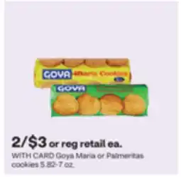 CVS Goya Maria or Palmeritas cookies 5.82-7 oz offer