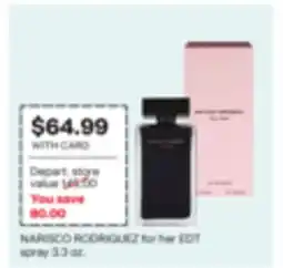 CVS NARISCO RODRIGUEZ for her EDIT spray 3.3 oz offer