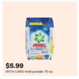 CVS Ariel powder 70 oz offer