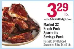 Price Chopper Market 32 Fresh Pork Spareribs Savings Pack offer