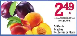Price Chopper California Peaches, Nectarines or Plums offer
