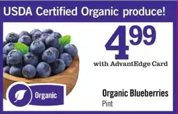 Price Chopper Organic Blueberries offer