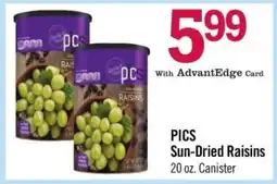 Price Chopper PICS Sun-Dried Raisins offer