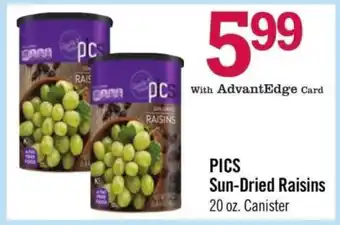 Price Chopper PICS Sun-Dried Raisins offer